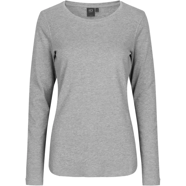 ID Interlock long-sleeved women's T-shirt, 100% cotton, Grey Melange, large image number 0