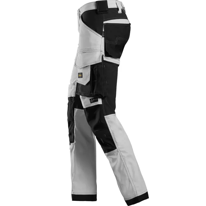 Snickers AllroundWork work trousers 6341, White/Black, large image number 3