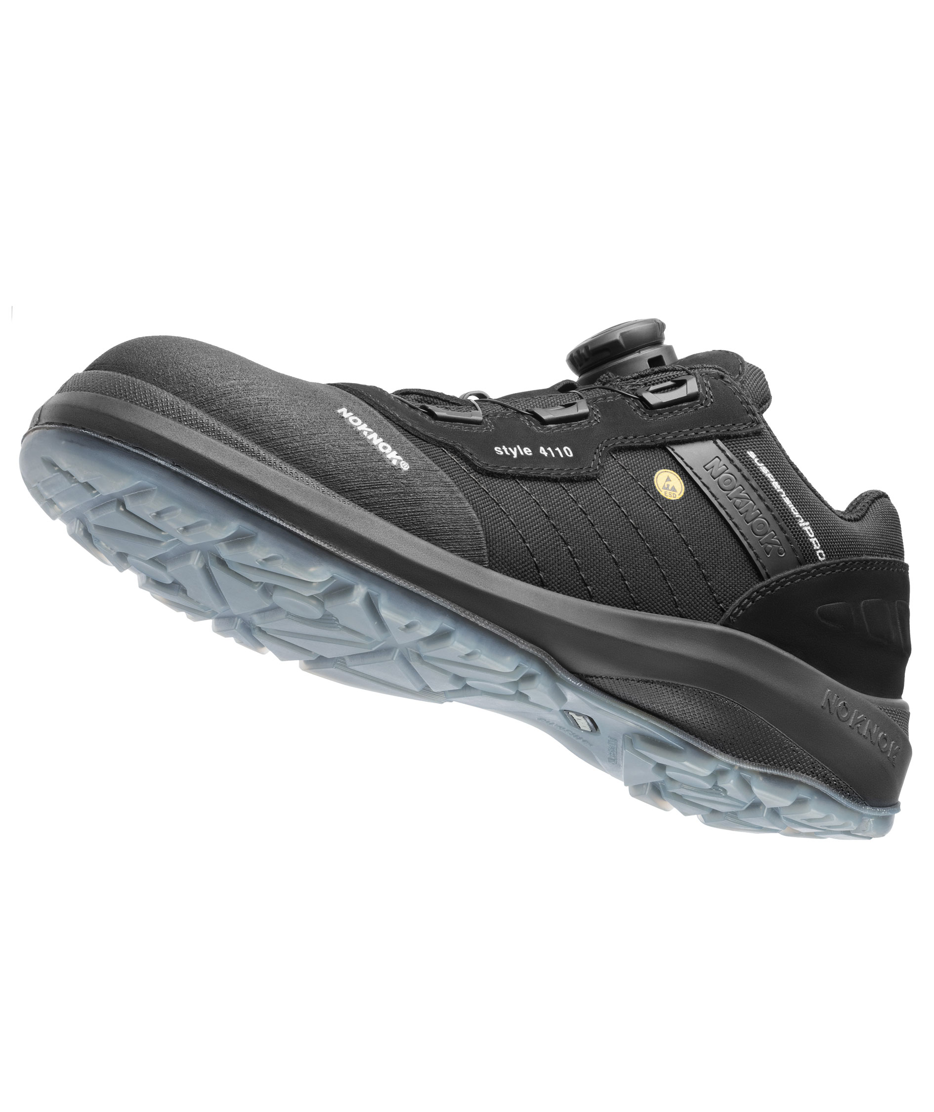 NOKNOK 4110 safety shoes S1P, Black, large image number 2