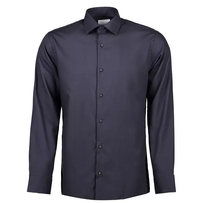 Seven Seas Dobby Royal Oxford Slim fit shirt, Charcoal, large image number 0