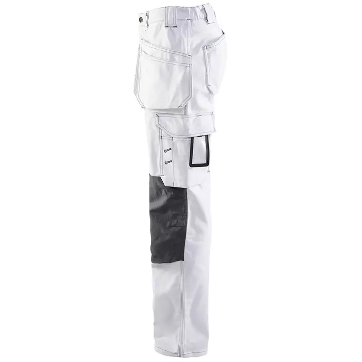 Blåkläder dame håndværkerbukser, Hvid/mørk grå, large image number 3