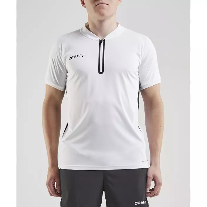 Craft Pro Control Impact polo shirt, White/black, large image number 1