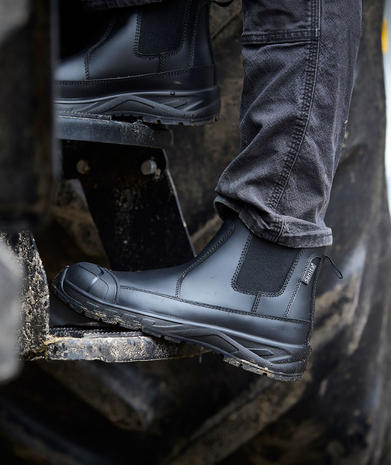 Sanita Howlit skyddsst&ouml;vlar S3, Svart