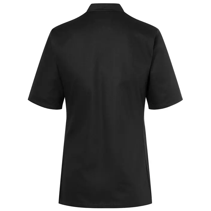 Karlowsky Pauline women's short-sleeved chefs jacket without buttons, Black, large image number 2