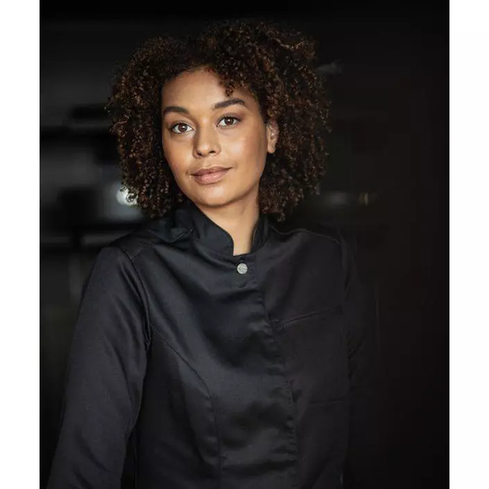 Segers 1026 slim fit women's chefs shirt, Black, large image number 4