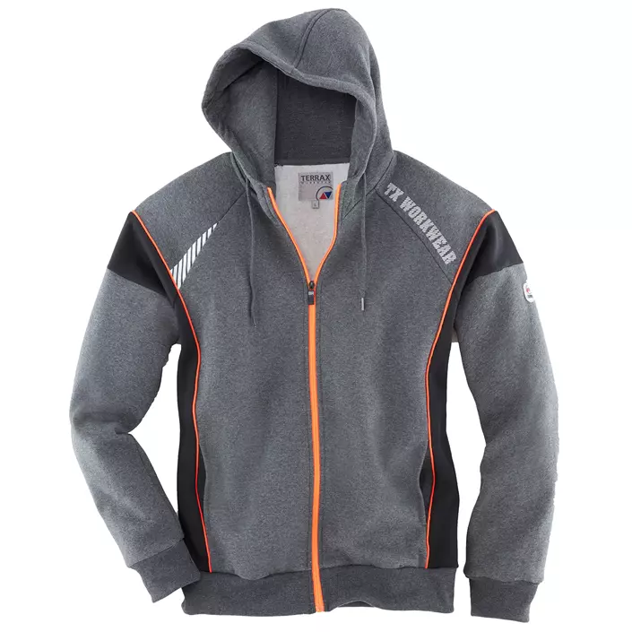 Terrax cardigan, Grey/orange, large image number 0