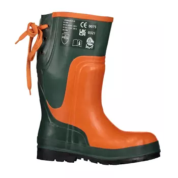 Oregon safety rubber boots with cut protection SB, Orange