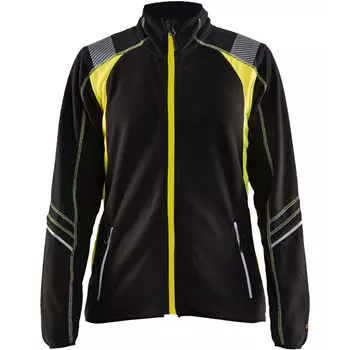 Blåkläder women's fleece jacket, Black/Yellow