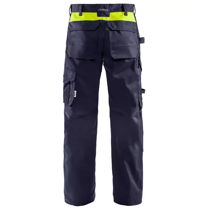 Fristads Flame welding trousers 2656 WEL, Marine/Hi-Vis yellow, large image number 1