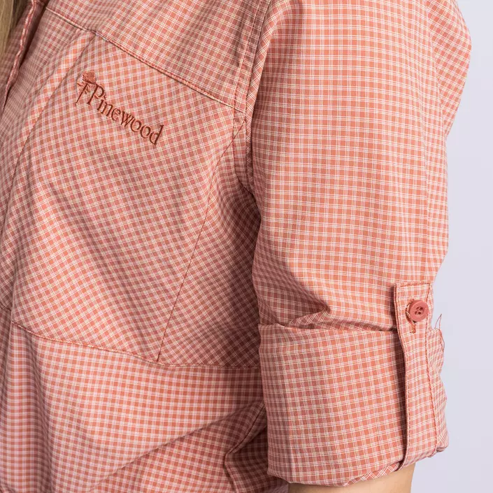Pinewood NatureSafe dameskjorte, Brick Pink/Off White, large image number 5
