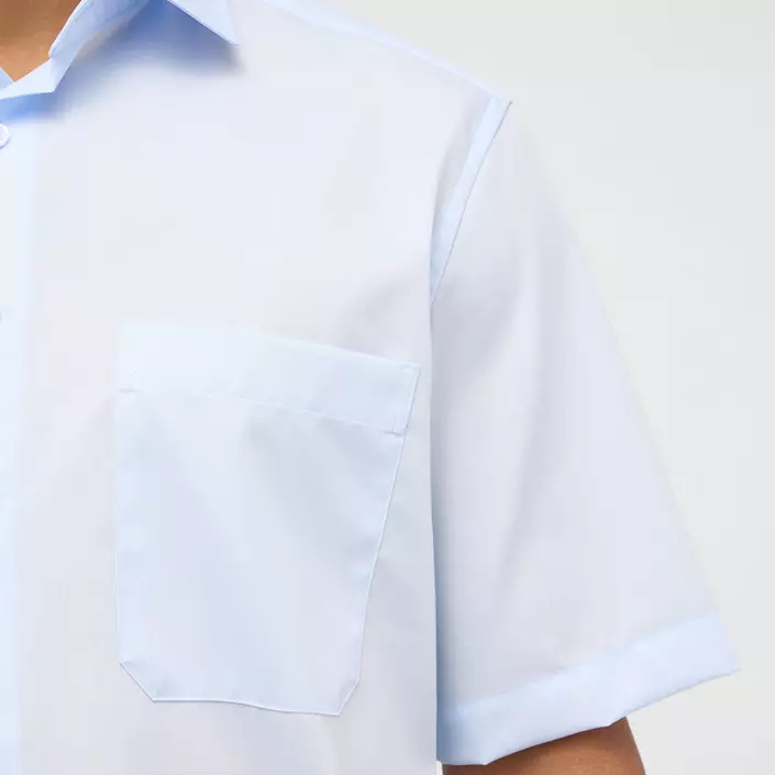 Eterna Uni Comfort fit kortærmet Poplin skjorte, Lyseblå, large image number 3