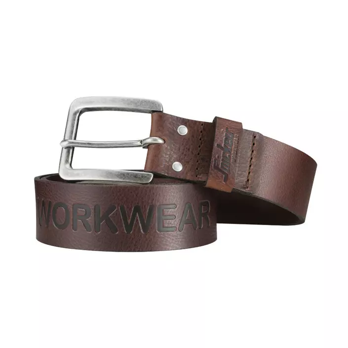 Snickers leather belt, Dark Brown, large image number 0
