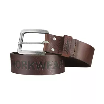 Snickers leather belt, Dark Brown