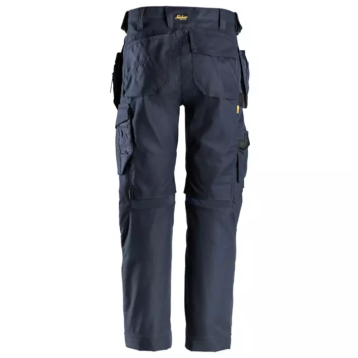 Snickers AllroundWork Canvas+ craftsman trousers 6224, Navy, large image number 1