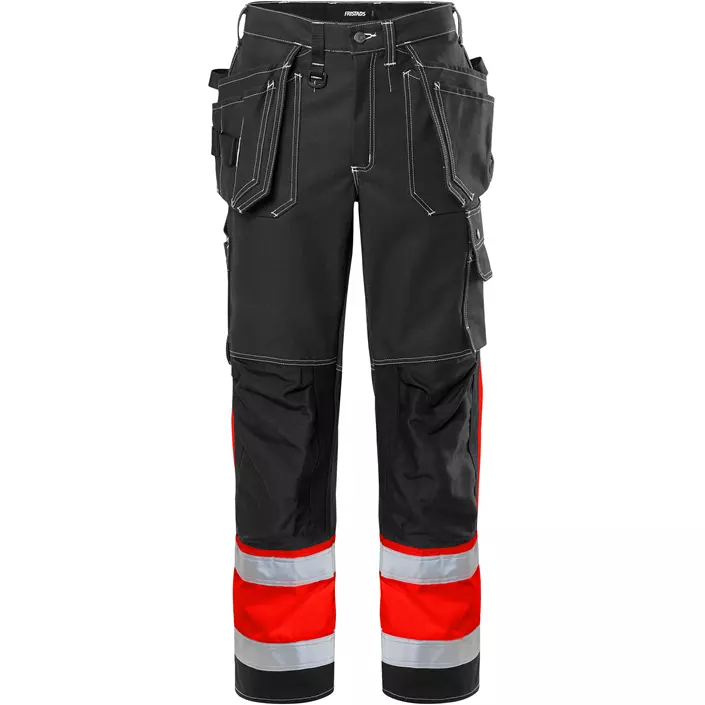 Fristads håndværkerbukser 247, Rød/Sort, large image number 0