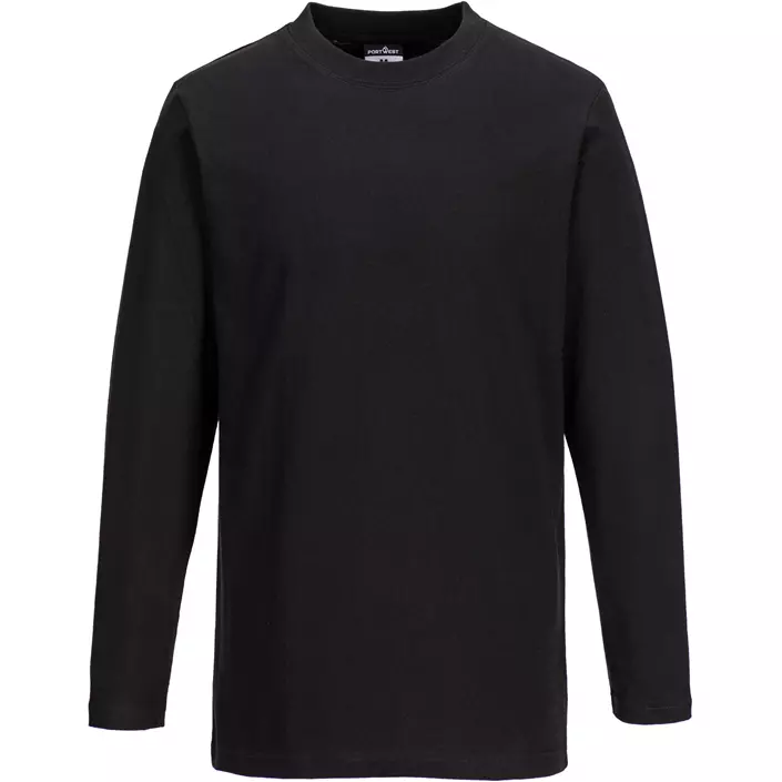Portwest long-sleeved T-shirt, Black, large image number 0