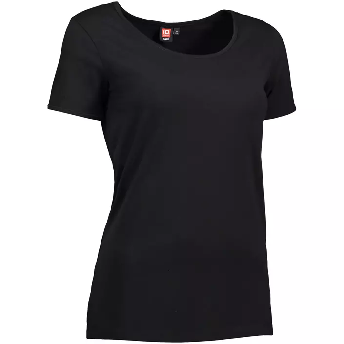 ID Stretch women's T-shirt, Black, large image number 1