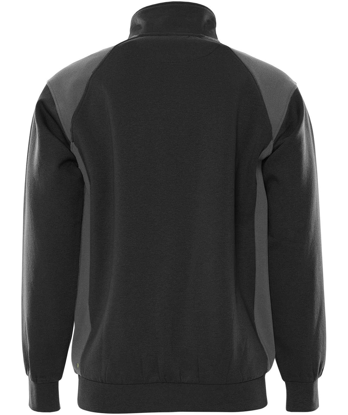 Fristads half zip Sweatshirt 7048 GSM, Schwarz/Grau, large image number 2