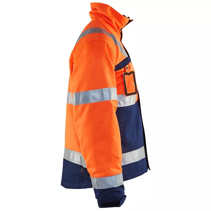 Blåkläder winter work jacket, Orange/Marine, large image number 2
