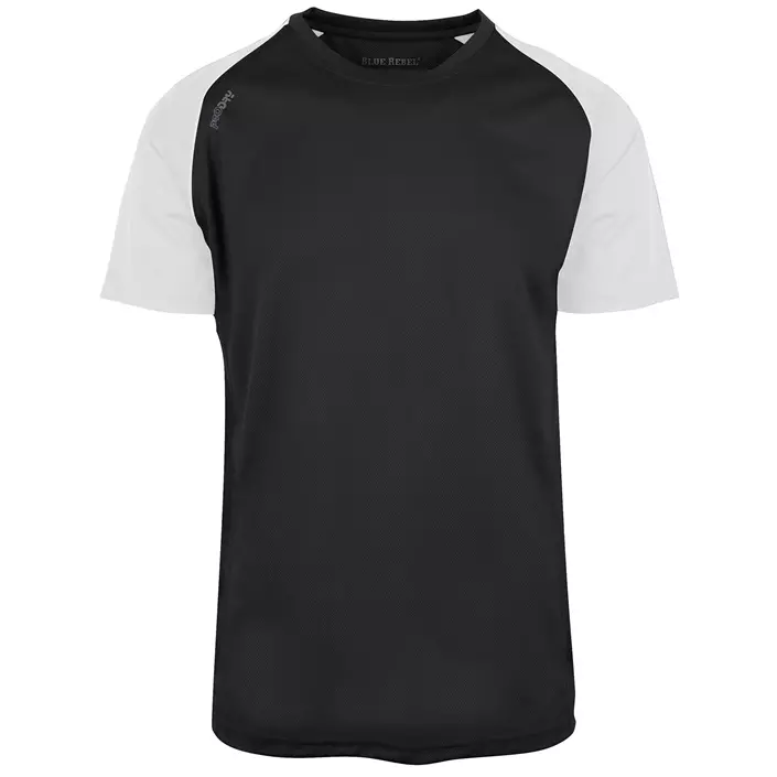 Blue Rebel Dragon Kontrast  T-shirt, Black/White, large image number 0