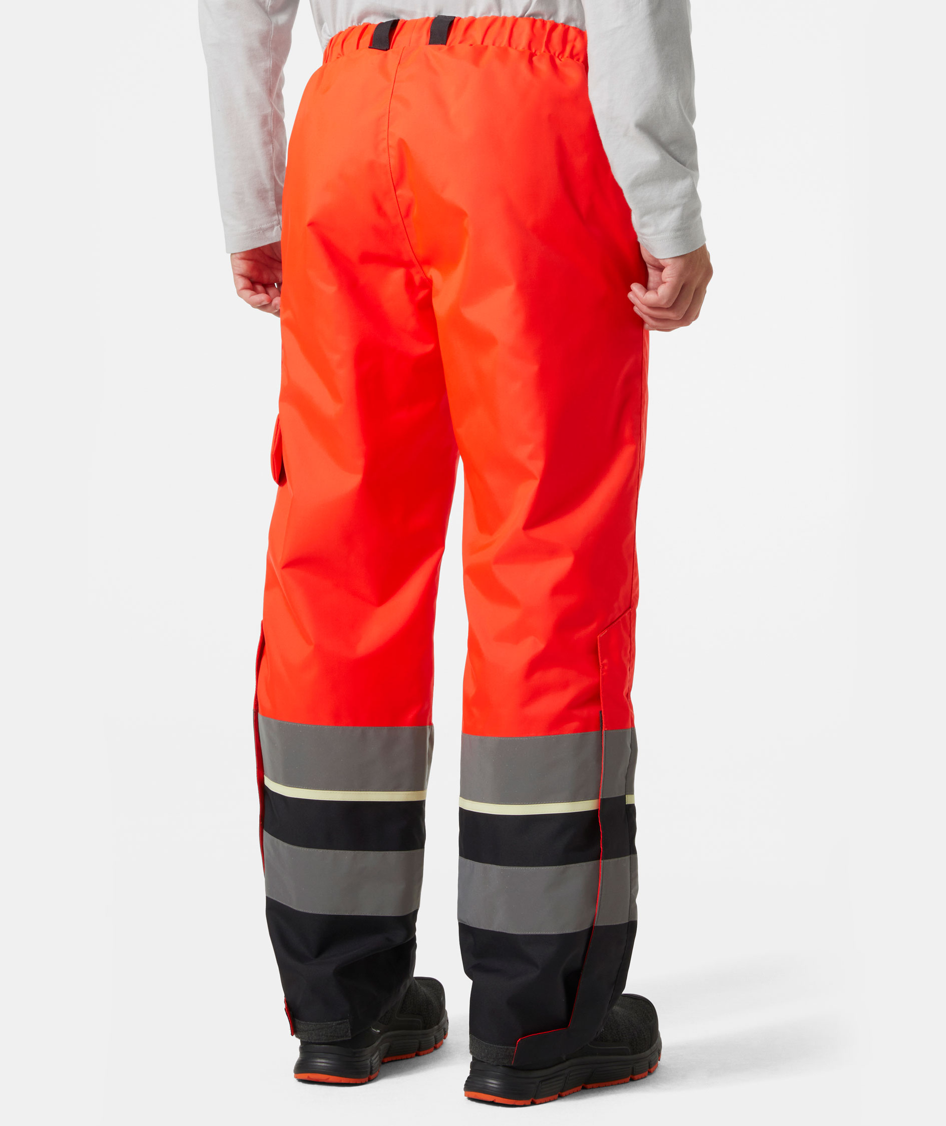 Helly Hansen UC-ME winter trousers, Hi-Vis Red/Ebony, large image number 3