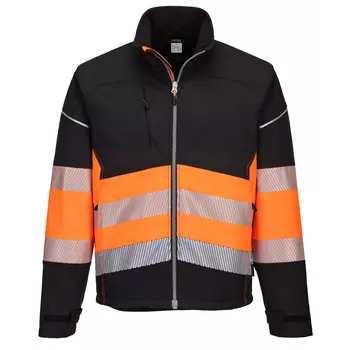 Portwest PW3 softshell jacket, Hi-Vis Black/Orange