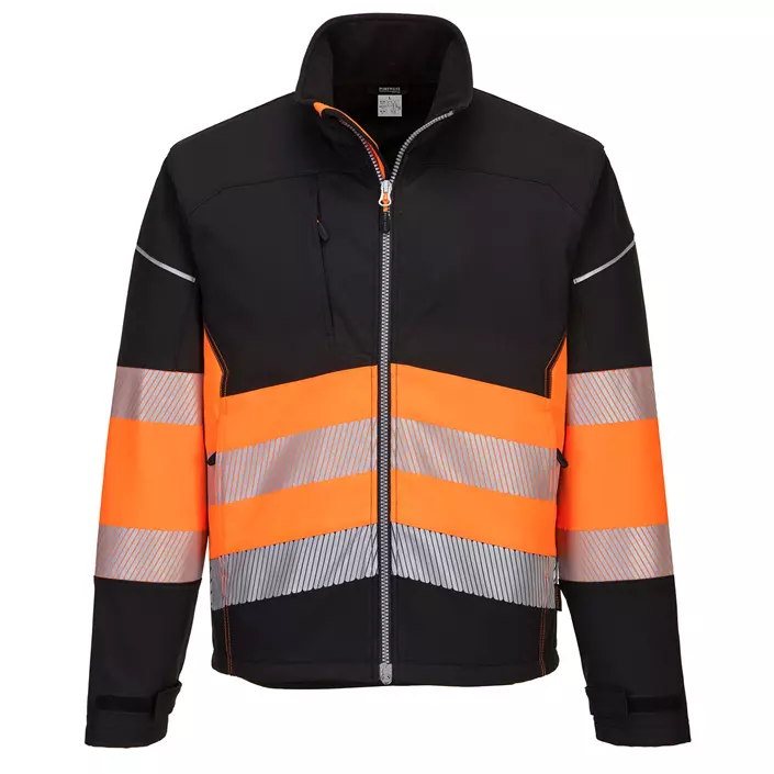 Portwest PW3 softshell jacket, Hi-Vis Black/Orange, large image number 0
