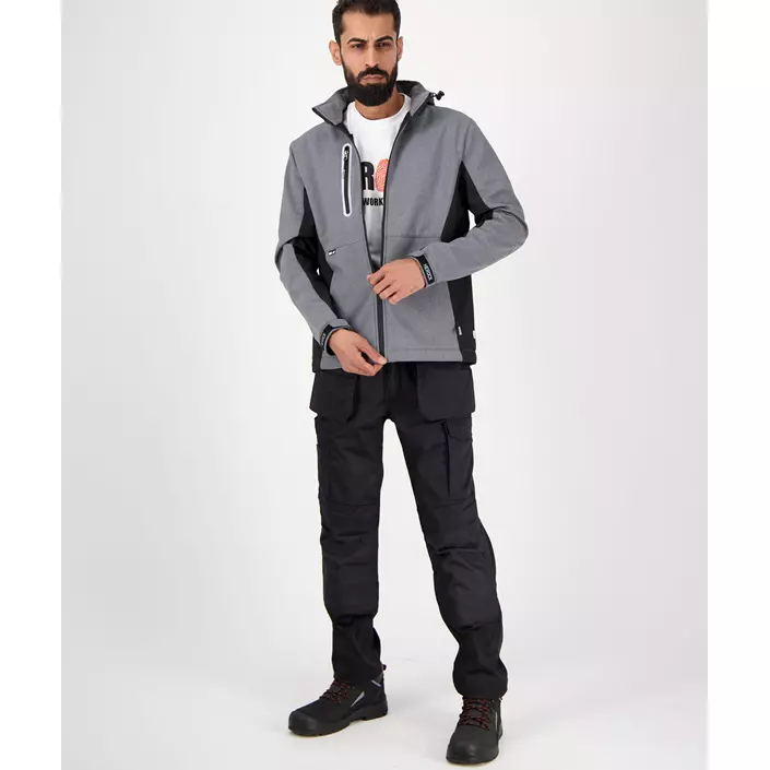 HEROCK Flexor softshelljacka, Reflective Grey, large image number 1