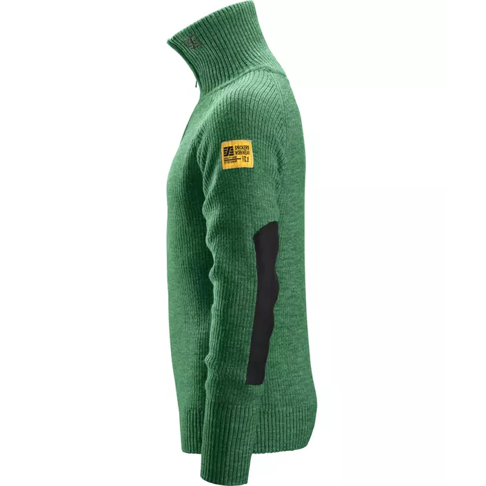 Snickers AllroundWork ½-zip wool sweater 2905, Forest Green, large image number 3