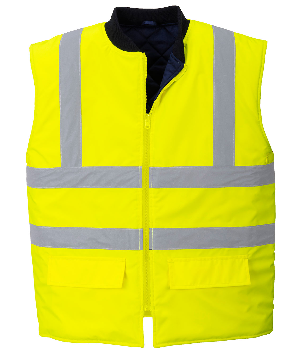 Portwest 4-in-1 parka, Hi-vis Yellow/Marine, large image number 1