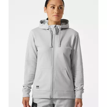 Helly Hansen Classic women's hoodie with zipper, Grey fog