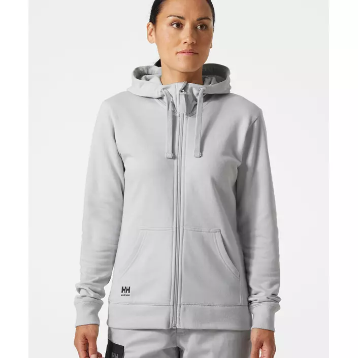 Helly Hansen Classic women's hoodie with zipper, Grey fog, large image number 1