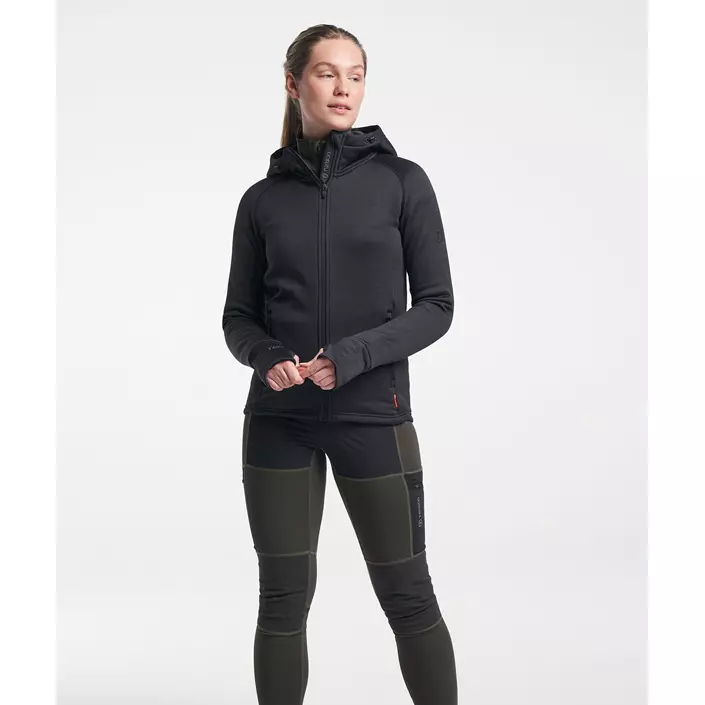 Tenson TXlite Damen Hoodie mit Reißverschluss, Black, large image number 1