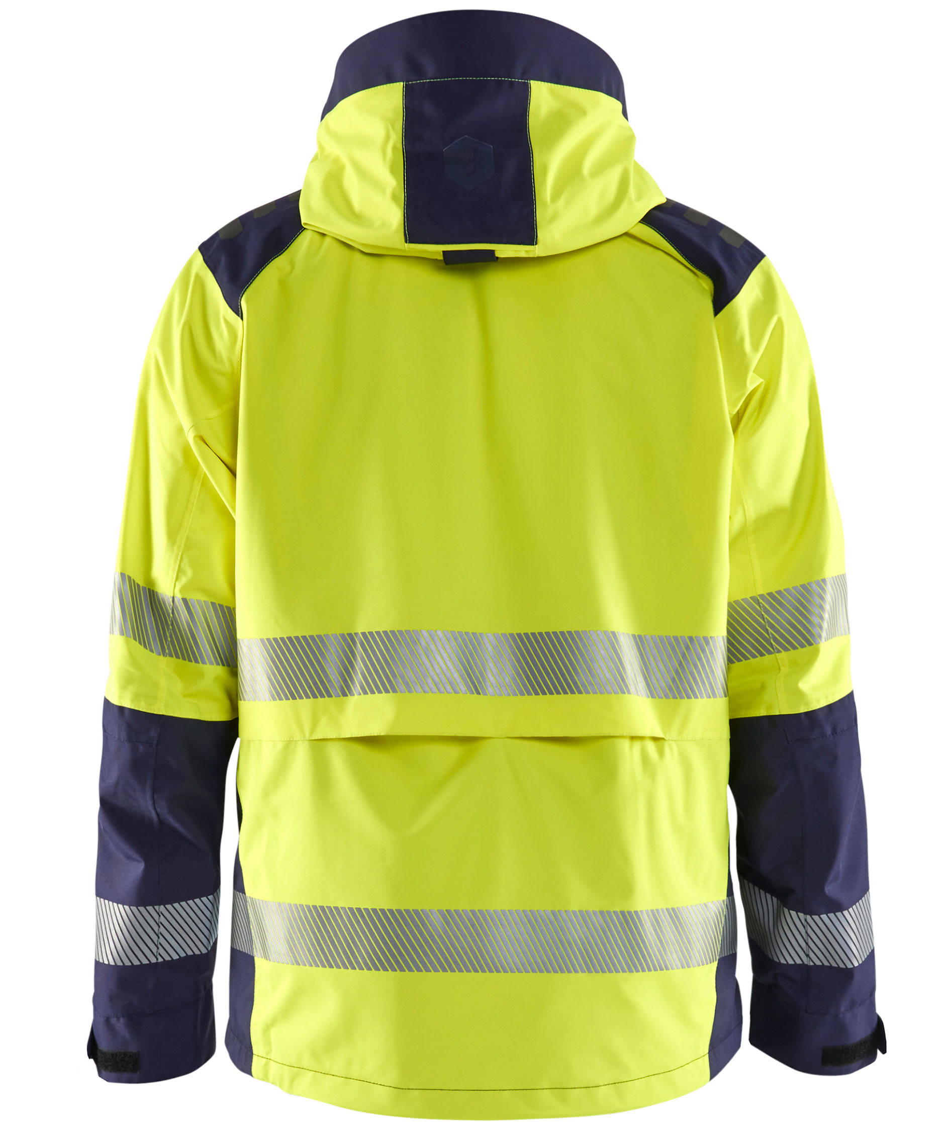 Bl&aring;kl&auml;der shell jacket, Hi-Vis yellow/marine, large image number 1