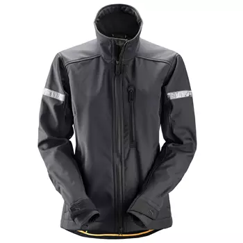 Snickers AllroundWork women's softshell jacket 1207, Steel Grey/Black