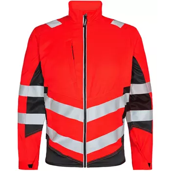 Engel Safety Light work jacket, Hi-vis Red/Black