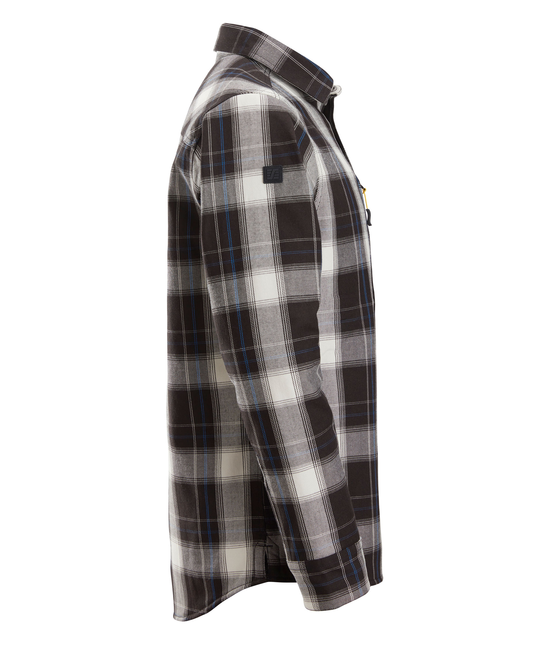 Snickers AllroundWork flannel shirt jacket 8522, Black/Off-White, large image number 2