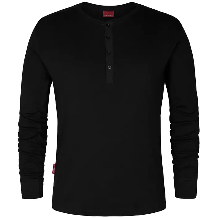 Engel Extend long-sleeved Grandad  T-shirt, Black, large image number 0