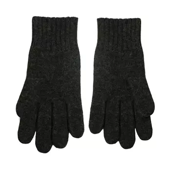 Joha Handschuhe mit Merinowolle für Kinder, Dark brown melange