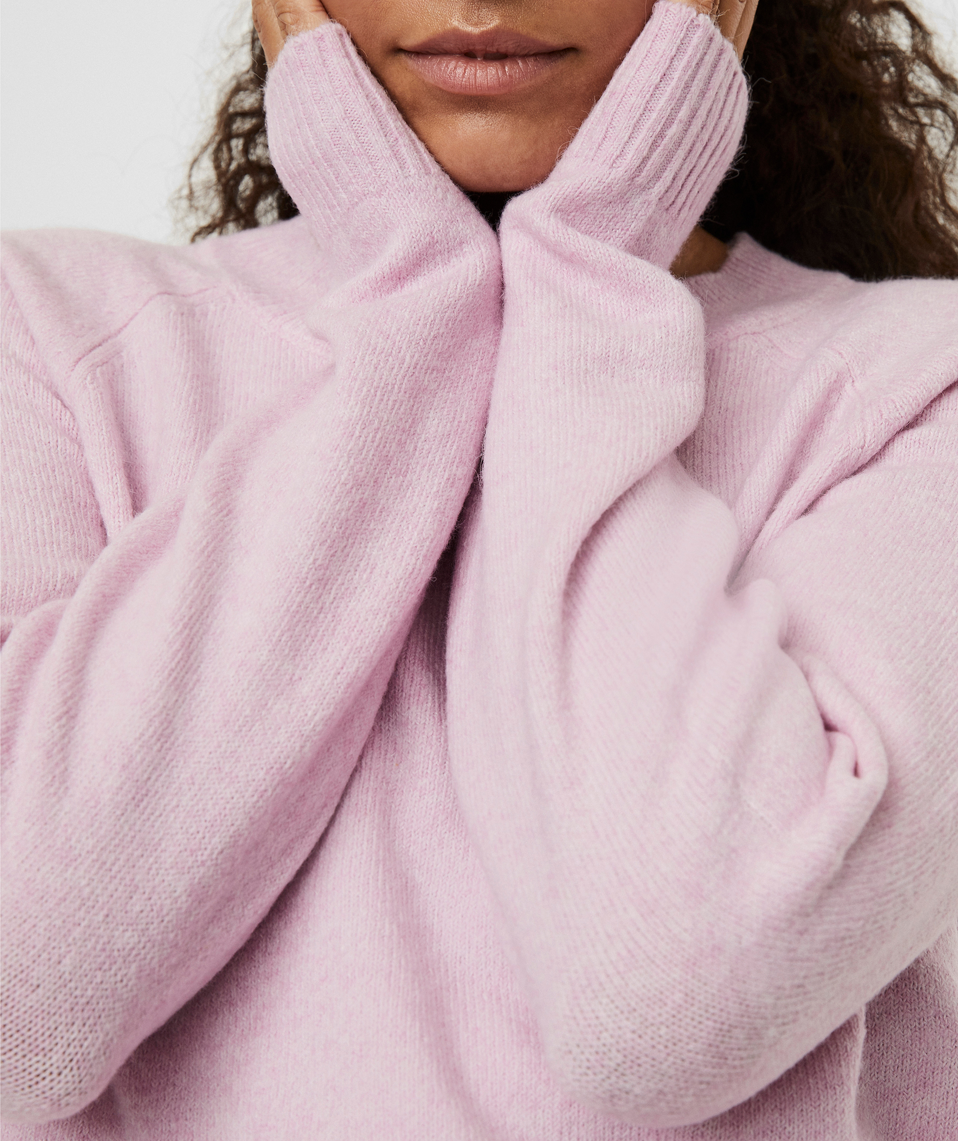 Vero Moda VMDOFFY women's knitted pullover, Pastel Lavender Melange, large image number 4