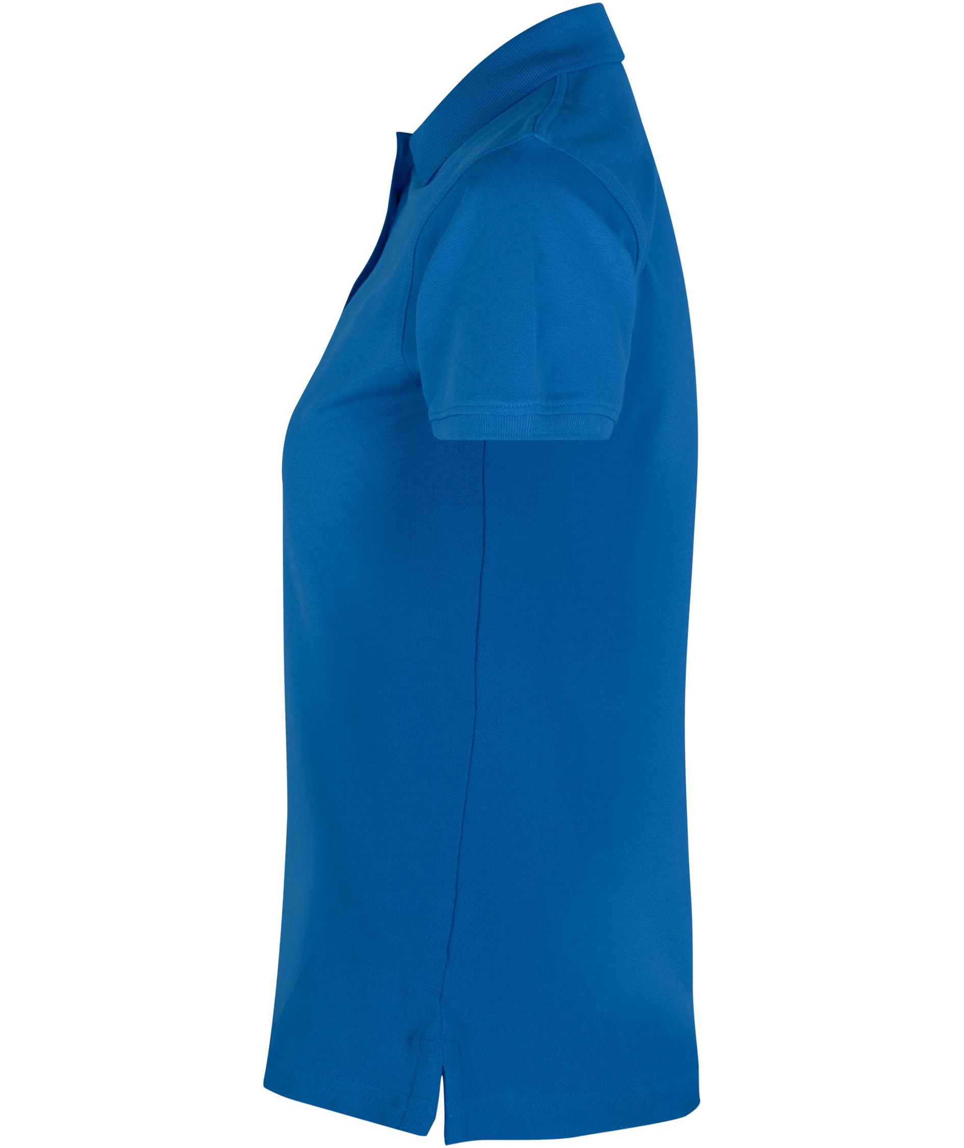 ID women's Pique Polo T-shirt with stretch, Azure, large image number 2