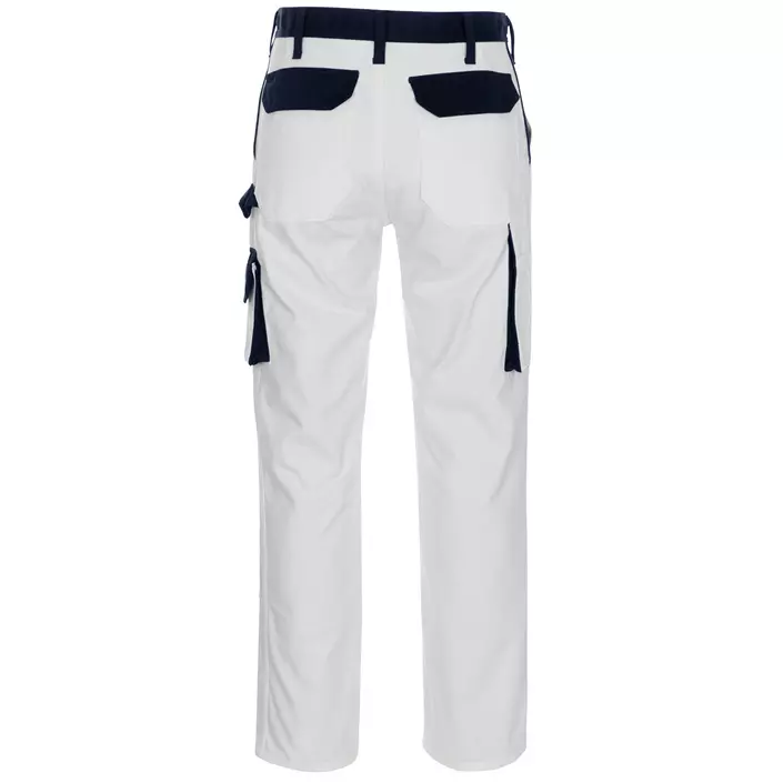 2nd quality product Mascot Image Palermo work trousers, White/Marine, large image number 2
