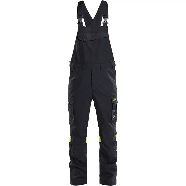 Blåkläder FR Latzhose, Schwarz/Hi-Vis Gelb, large image number 0