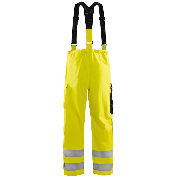 Blåkläder rain trousers, Hi-Vis Yellow, large image number 1