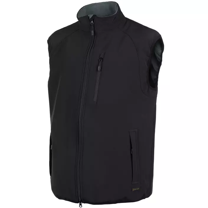 Toni Lee East softshell vest, Black, large image number 0