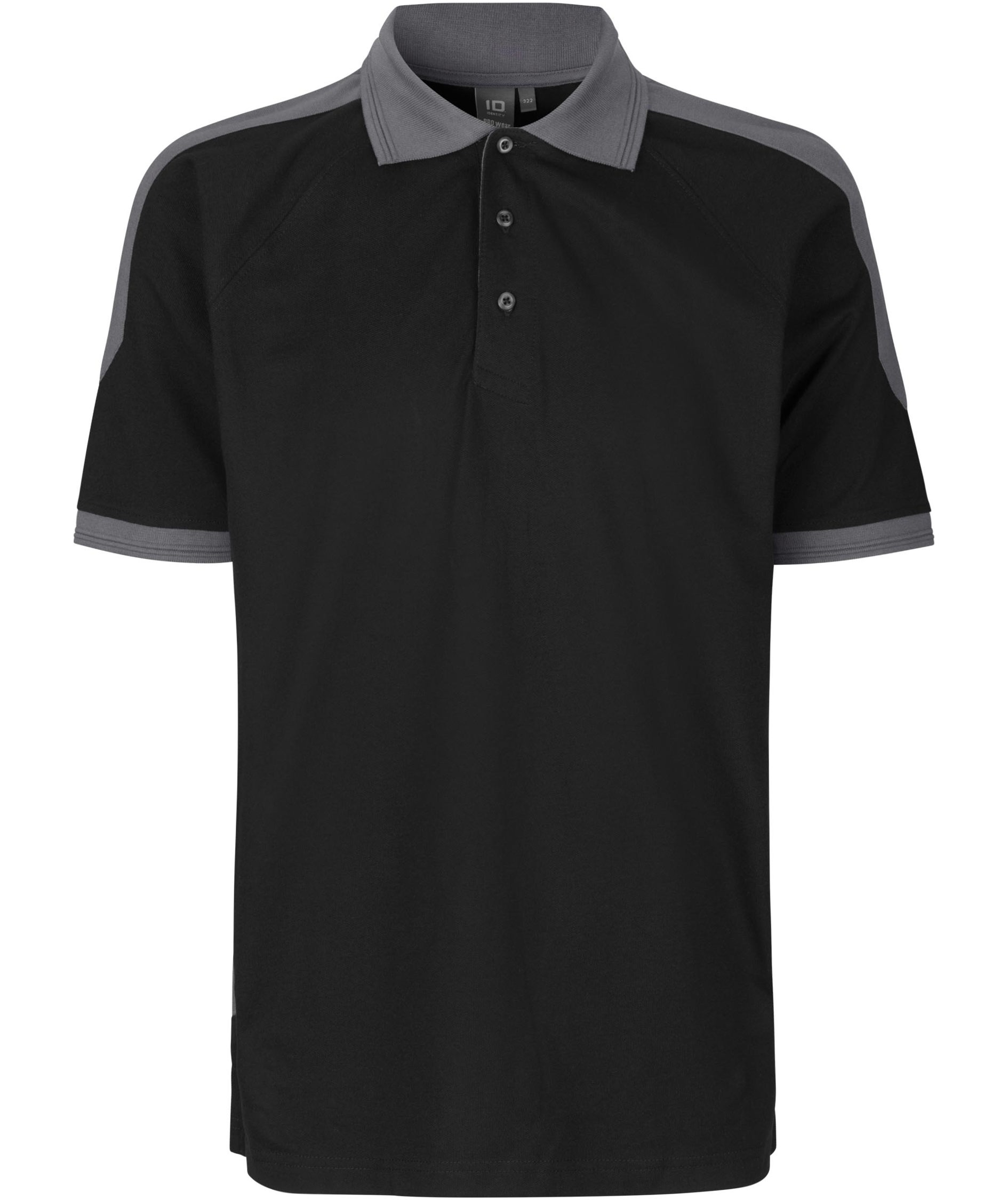 ID Pro Wear contrast Polo shirt, Black