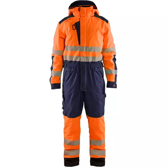 Blåkläder Winteroverall, Hi-Vis Orange/Marine, large image number 0