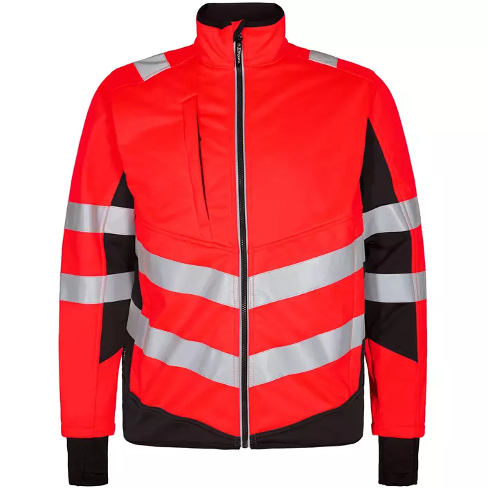 Engel Safety softshell jacket, Hi-vis Red/Black, large image number 0