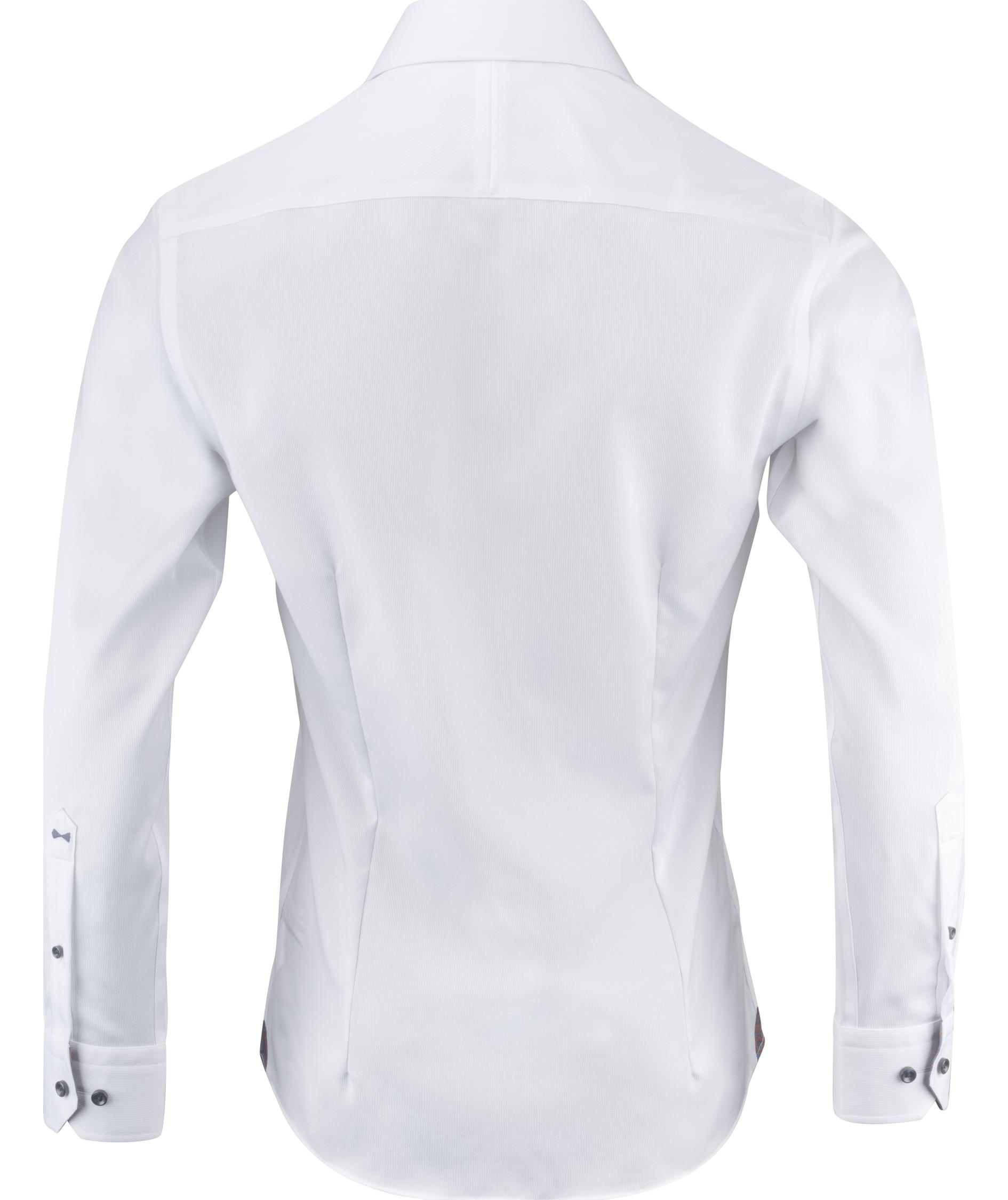 J. Harvest & Frost Twill Purple Bow 146 regular fit shirt, White, large image number 1