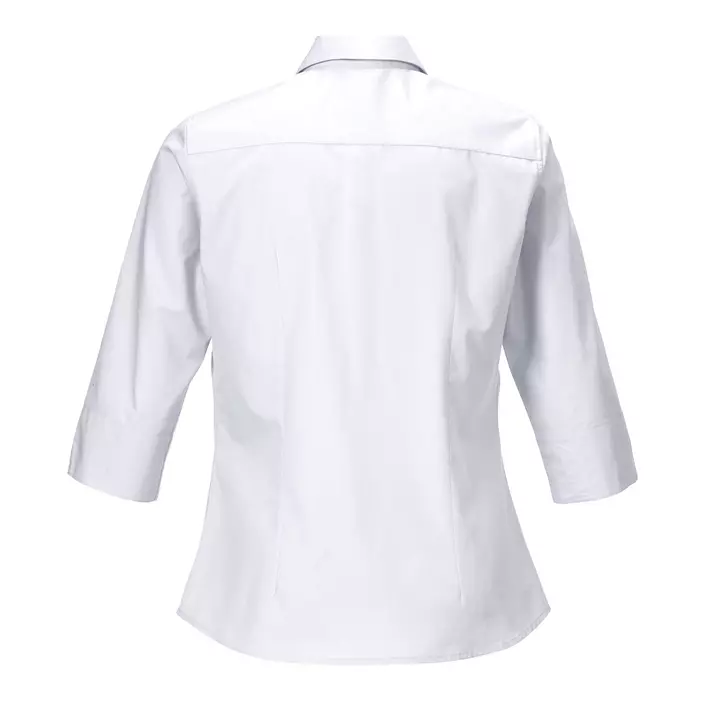 Hejco modern fit 3/4 ærmet dameskjorte, Hvid, large image number 1